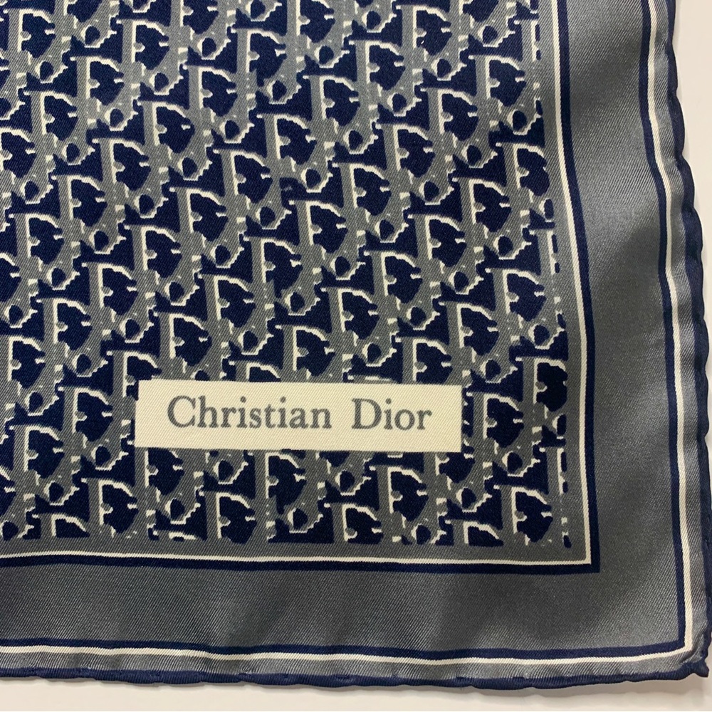 Vintage Christian Dior Trotter Print Silk Scarf